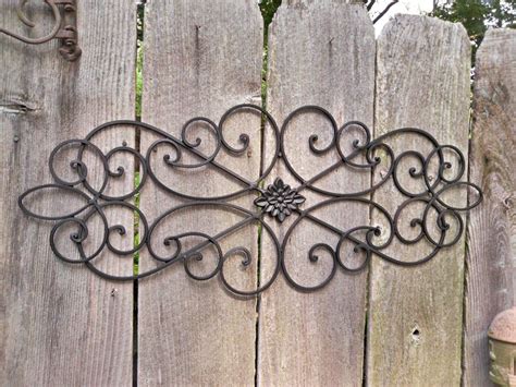 outdoor metal scroll wall decor